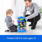 Dimple Large Blocks for Toddlers/Kids Stackable, Multi-Colored, Interlocking Toys Safe, Non-Toxic Plastic Bright Colors, Waterproof Boys and Girls Age 3 + (900 Pieces)