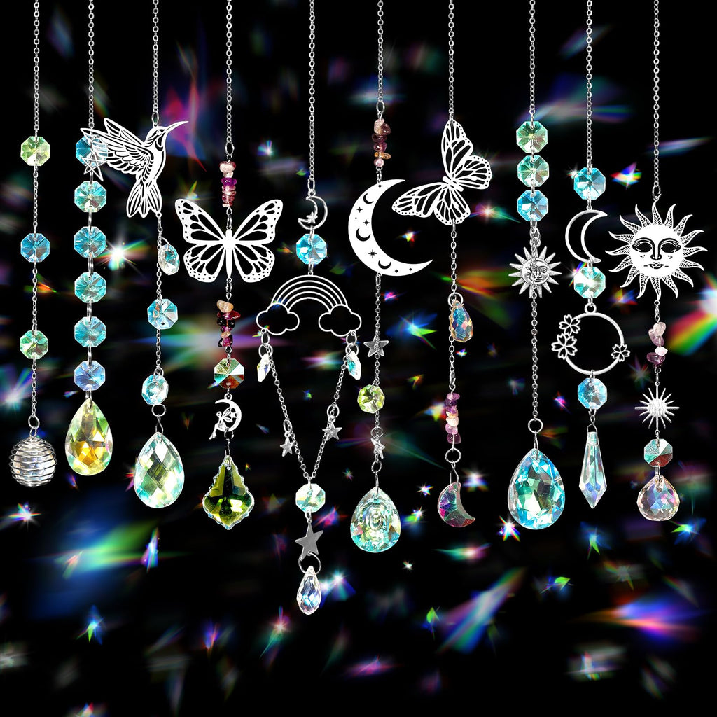 400Pcs DIY Suncatcher Making Kits,Crystal Suncatcher Prism Kit