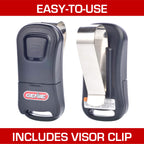 Genie Single Button Garage Door Opener Remotes (2 Pack) - Safe & Secure Access - Each Remote Compatibile Only With Genie Intellicode Garage Door Openers - Model G1T , Black - G1T 2-Pack