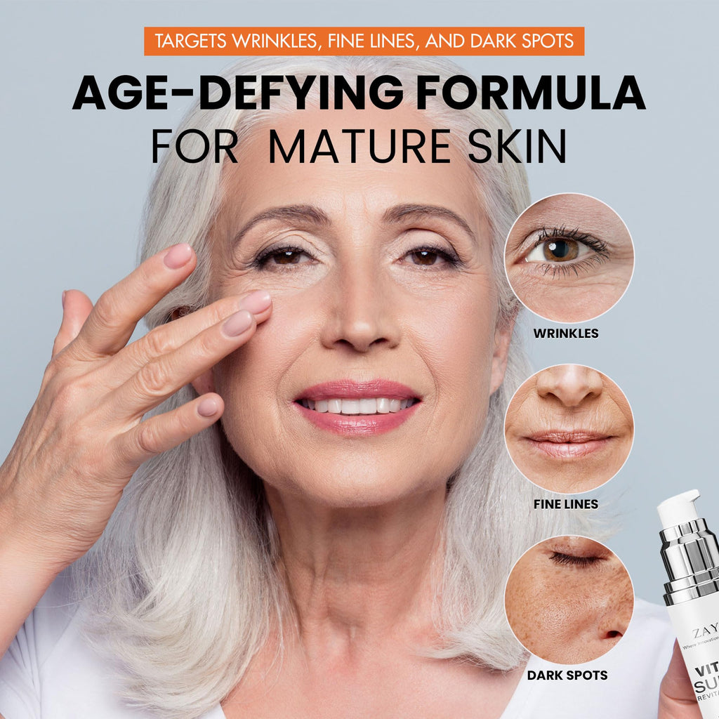 Super Vitamin C Serum 2-Pack — Hydrating Brightening Face Serum with Vitamin C, Hyaluronic Acid, Vitamin E, Niacinamide & Peptides — Helps Improve the Look of Uneven Skin Tone, Fine Lines & Radiance