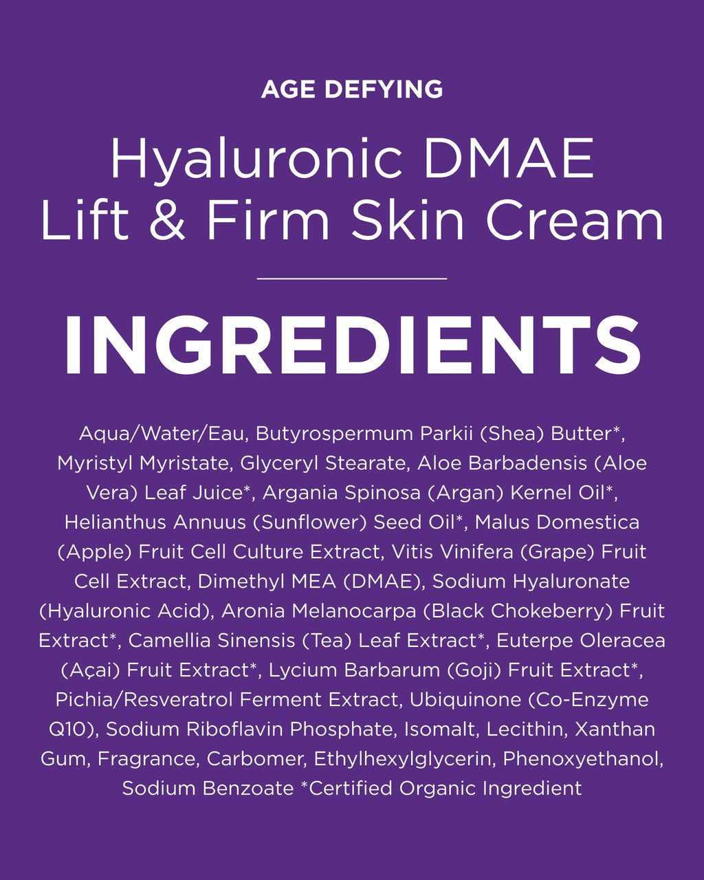 Andalou Naturals Face Crm Lift&Firm Hyaluroni, 1.7 oz