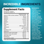 Dr. Berg Whole Food Multivitamin with Minerals - Daily Multivitamin for Men and Women - Includes Premium Whole Food Fruits and Vegetable Blend with Folate, Alpha-lipoic Acid and More - 60 Capsules