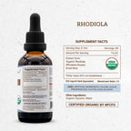 Secrets of the Tribe Rhodiola USDA Organic | Alcohol-Free Extract, High-Potency Herbal Drops | Made from 100% Certified Organic Rhodiola (Rhodiola Rosea) Dried Root 2 oz