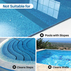 POOLPURE Cordless Robotic Pool Cleaner - Dual 30W Motors, 100Min Runtime, for Above & In-Ground Pools Up to 1000 Sq.Ft, Auto-Parking, Advanced Waterproof Technology