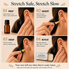 BodyJ4You 36PC Ear Stretching Kit - Complete Beginner Set Gauges for Ears 14G-00G - Goldtone Stainless Steel Tapers Single Flare Plugs Tunnels - Dead Stretching Lobe Men Women Expander Piercing