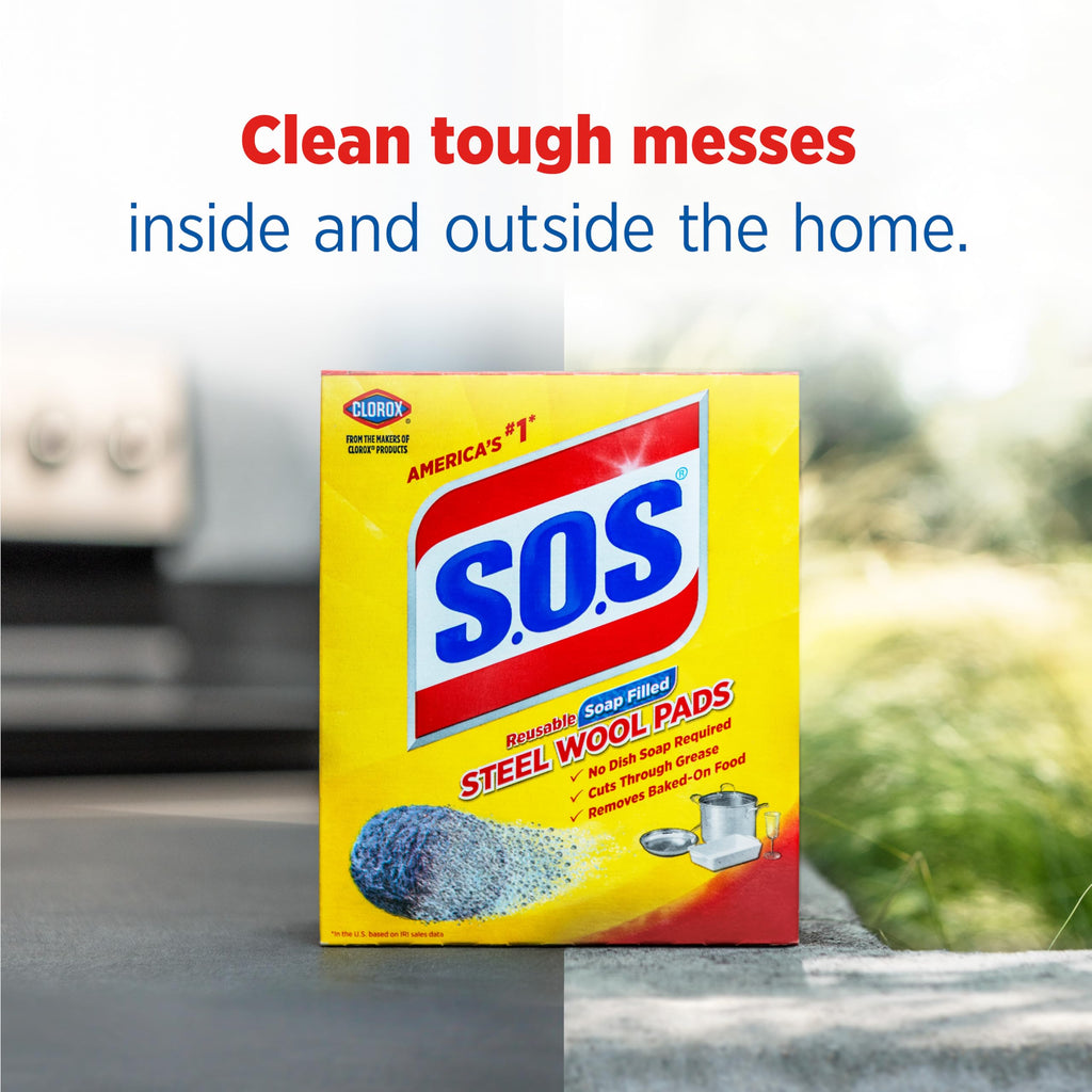 S.O.S. Steel Wool Soap Pads, 18 Count