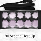 Remington Compact Ceramic Dual Voltage Hot Rollers for Long and Short Hair, Hair Setters, Hair Curlers, 1-1 ¼" Purple/Black, 10 Piece Set