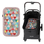 Beberoad Reversible Pet Stroller Pad - Dual-Sided Cooling & Warmth Cushion, Washable Mat for Cats and Dogs, All-Season Use