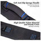 KkaFFe Gait Belt with Handles, Transfer Belt for Elderly, Patient Gait Belts, Transfer Belt Assist, Gait Belts for Seniors, Upgraded Using Rubber Handles (Blue)