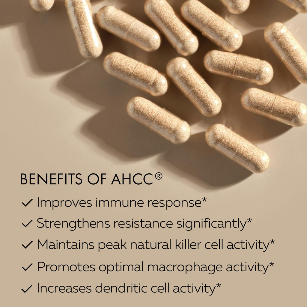 HPD Rx Premium AHCC & Shiitake Mushroom 1100 mg per Serving Supplement, Natural Immunity Booster, Maintains Natural Killer Cell Activity | AHCC is Proven in 30+ Studies | 60-Day Supply, 2-Pack