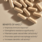 HPD Rx Premium AHCC & Shiitake Mushroom 1100 mg per Serving Supplement, Natural Immunity Booster, Maintains Natural Killer Cell Activity | AHCC is Proven in 30+ Studies | 60-Day Supply, 2-Pack