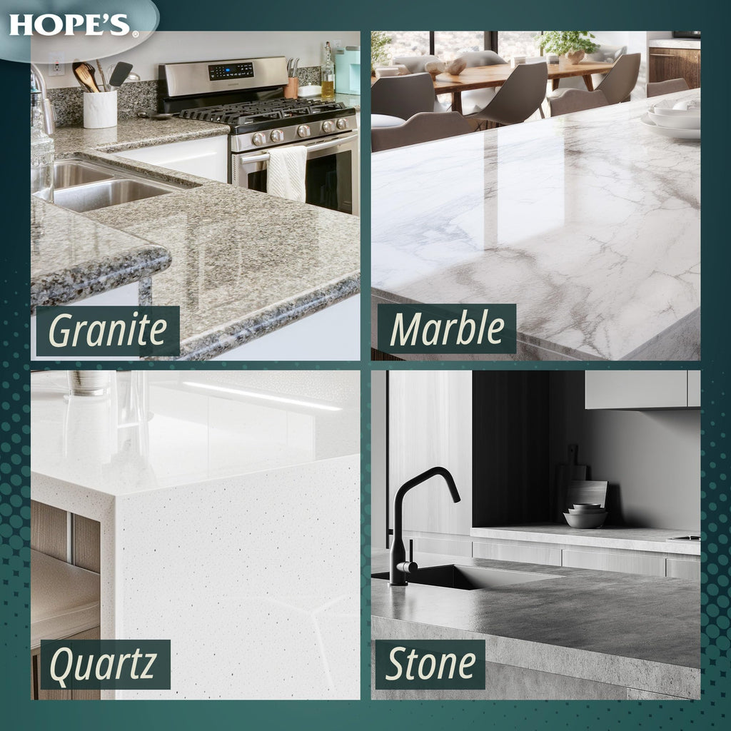 HOPE'S Perfect Granite & Marble Countertop Cleaner Refill, Stain Remover and Polish, Streak-Free, Ammonia-Free, 67.6 Ounce, Pack of 1