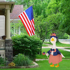 4th of July Porch Goose Outfits Patriotic Goose Costume for Outdoor Decor