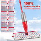 Microfiber Reusable Mop Pads Compatible with O-Cedar Promist MAX, Mop Heads Replacement Thicken Refills Wet Dry Mopping Dual-Sides Use for All Floor Surfaces(6 Pack)
