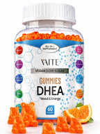 VAITE DHEA 50mg Gummies for Men and Women – Hormone Balance, Energy & Mood Support – Immune System Booster – Vegan, Gluten-Free, Non-GMO – Perimenopause & Menopause Supplement 60 Chews