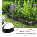Dyna-Living 40 x 6 Inch Metal Edging for Landscaping 6 Pack Garden Edging