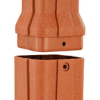 Global Industrial Free Standing Outdoor Cigarette Receptacle Ashtray with Round Base, 11" Diameter x 30" H, 1-1/2 Gallon Capacity, Butt Disposal Container, Plastic, Terracotta