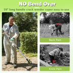 LAWFYMORI Crack Weeder with Long Handle, 60" Manual Crevice Weeding Tool