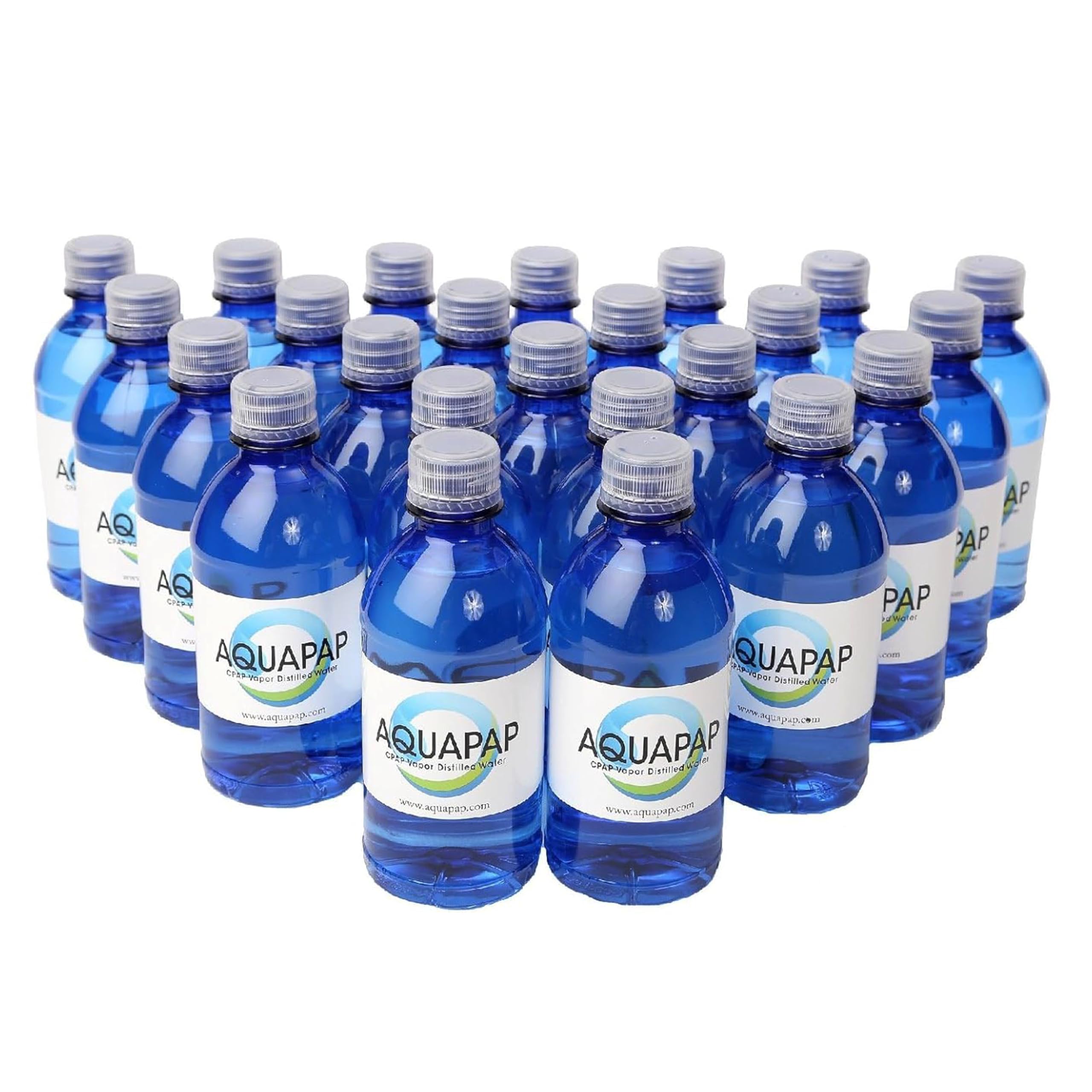 Aquapap Vapor Distilled Water Case of 24 x 12 oz bottles