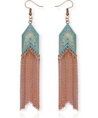 Western Jewelry for Women, Boho Dangle Chain Earrings