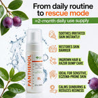 9% Panthenol Foam for Instant Redness Relief - Skin Barrier Repair with Aloe Vera & Hyaluronic Acid | Post Acne, Procedures, After Tattoo Care & Hair Transplant Spray | Safe for Baby & Sensitive Skin