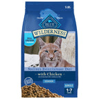 Blue Buffalo Wilderness Chicken Adult Indoor Dry Cat Food, Grain-Free, 5 lb