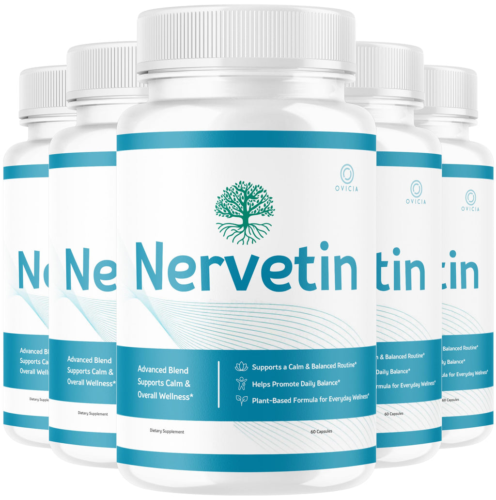 (5 Pack) Nervetin Capsules - Official Nervetin Pills Advanced Premium Formula Maximum Strength, All Natural Ingredients Vitamins for Overall Health & Wellness Reviews, 300 Capsules for 5 Months