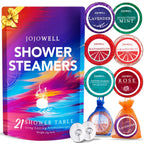 JoJowell Shower Steamers Aromatherapy 21 Pack, Birthday Gifts for Women, Self Care Spa Gift Set with Essential Oils, Christmas Stocking Stuffers Gifts for Mom Wife He