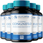 NeuroVitol Cogniflo Capsules, Official NeuroVitolCogniflo Supplement for Brain Health & Memory Support - Maximum Strength, Advanced Formula Nootropic Pills, NeuroVitol Cogniflo Reviews (5 Pack)
