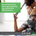 Gaiam, Block/Strap Yoga Combo