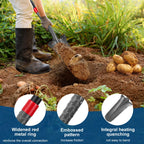HANTOP Drain Spade Root Saw Spades Narrow Serrated Shovel, 44 inches