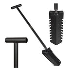 CKG Metal Detecting Shovel Digging Tool with Double Serrated Blade – Heavy Duty Digger Garden Root Cutter T-Handle Spade Professional Metal Detector Accessories