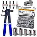 ASKWAY SAE Pressure Rivet Nut Tool Kit 530pcs, Aluminum Rivet Nut inch