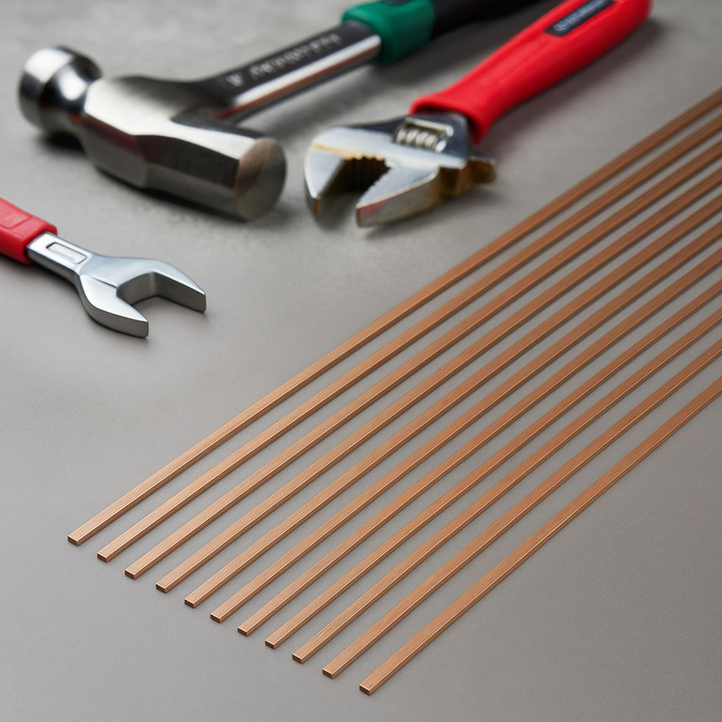 15pcs Brazing Rods AWS BCuP-5 15% Silver Solder Phos Copper Brazing Alloy Flat Welding Rods 0.050"x1/8"x10" for HVAC, Refrigeration, and Industrial Applications