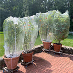 Drawstring Blueberry Netting for Bushes (4 Pack 3.28×2.62FT) - Easy Install Reusable Garden Netting, Protective Mesh for Fruit Trees & Tomato Plants, Blocks Birds, Squirrels & Insects