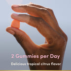 Nature's Bounty Optimal Solutions Hair, Skin and Nails Collagen Pectin Gummies, 100 mg Collagen and 2,500 mcg Biotin Per Serving, No Stick Gummy, Tropical Citrus Flavor, 200 ct, 100 Total Servings