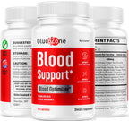 GlucoZone Blood Support - GlucoZone Capsules Support Optimizer Supplement All Natural Advanced Formula, Pills Premium Vitamins for Health & Wellness, 60 Capsules for 1 Month