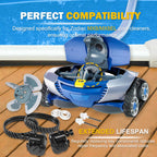 Replacement Tune-Up Kit Fit for Zodiac MX8/MX8EL Pool Cleaners – Includes High-Durability Drive Shafts, Tracks, Bearings & Control Devices – R0525100 R0526100 R0527000 R0524700 R0524800 R0524900
