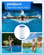 POOLPURE PLF4CH-935 Spa Filter Replaces 4CH-935, PWW35L hot tub Filter, 817-4035, FC-0170, SD-01235, PDC580-AFS, X268554, X268535, Waterway Teleweir 35 SF, Pure N Clean PC-0170 (2pack)