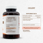 Secrets of the Tribe Celery 120 Capsules, 1000 mg, Celery (Apium graveolens) Dried Fruit and Seed (120 Capsules)