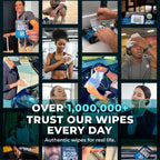 Travel Body Wipes for Men - 20 XL Shower Wipes for Adults Bathing No Rinse - Individually Wrapped 10”x10” Disposable Washcloths, Face Towels, Gym Mens Deodorant Sheets, Camping Essentials & Must Haves