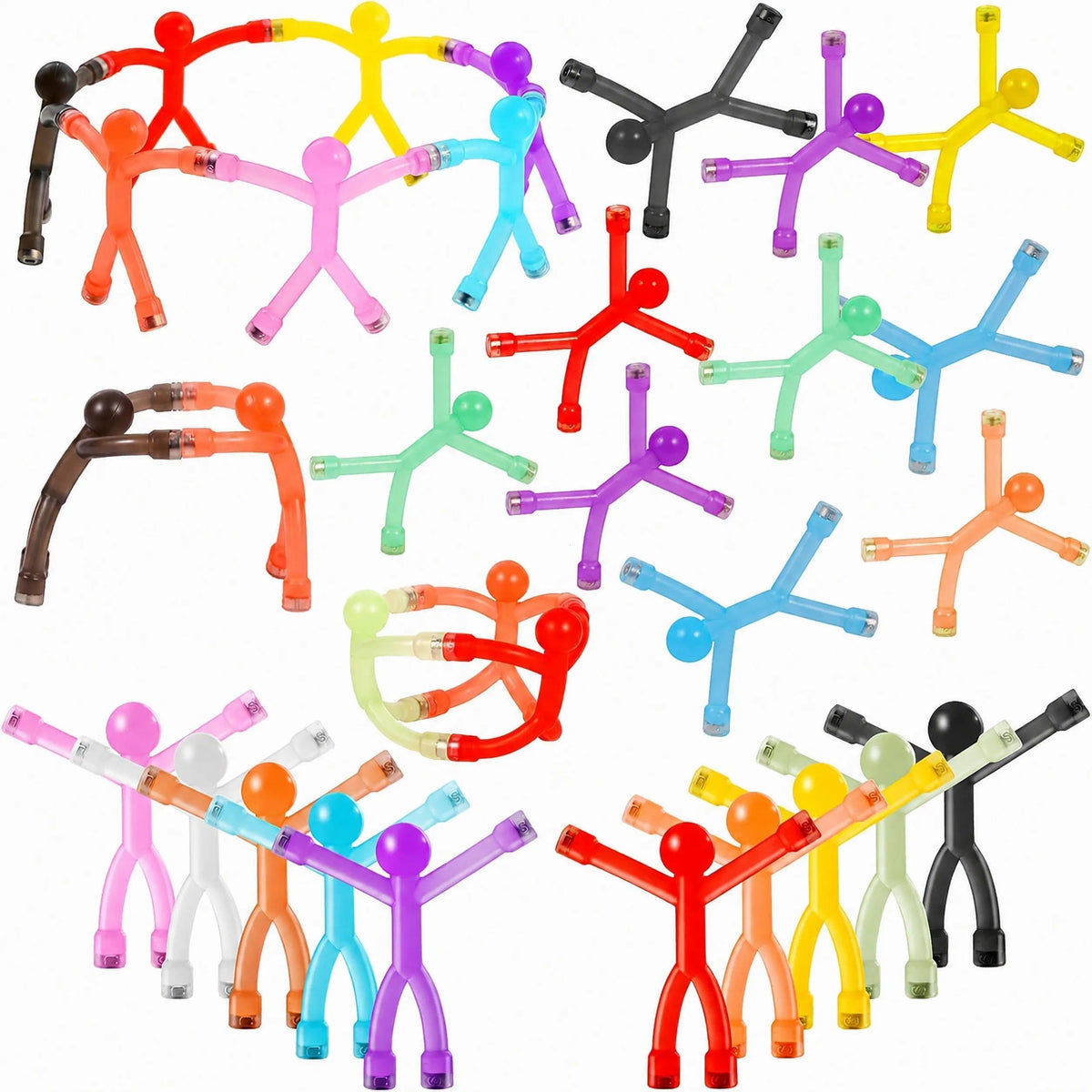 BlissfulTie Magnetic Men, 30 Pcs Magnetic People Toys for Kids