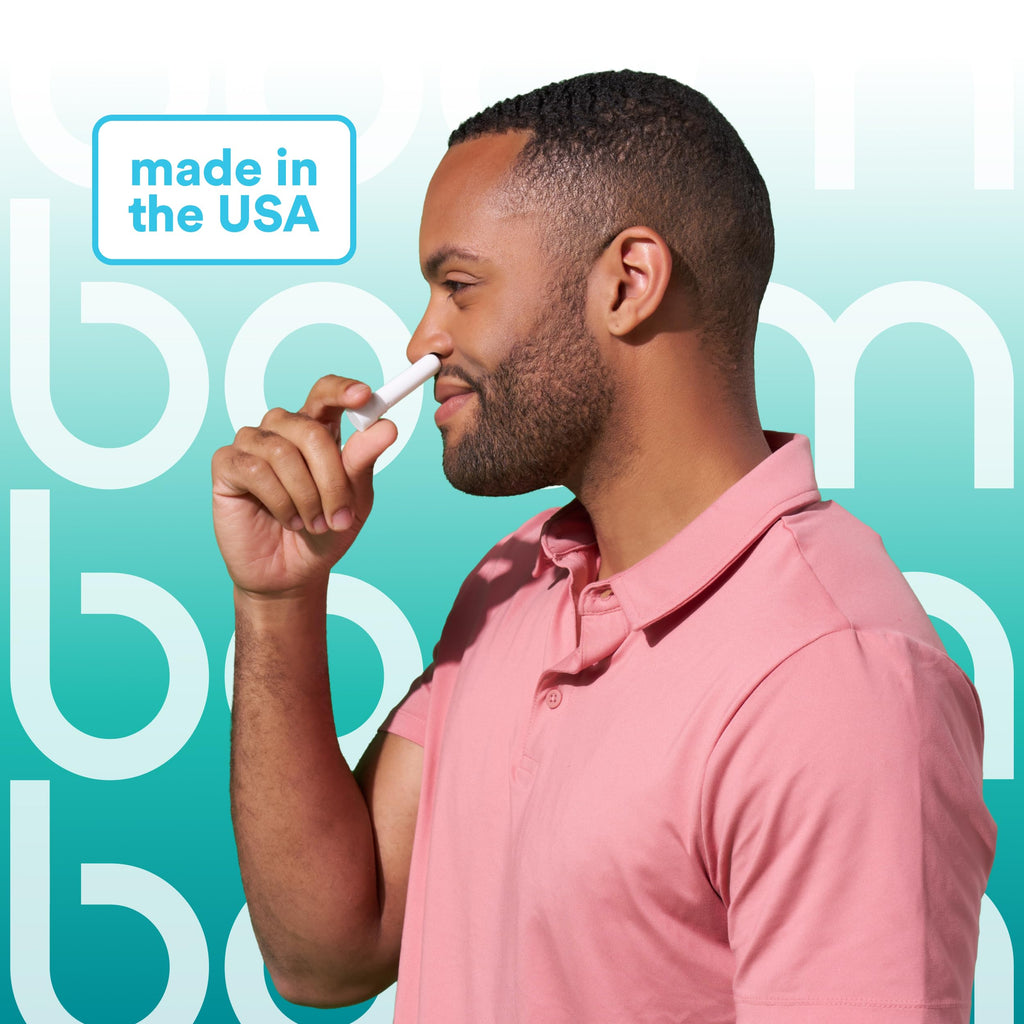 BoomBoom Nasal Stick | Vapor Flow Technology | Cool Refreshing Sensation | Natural Mood Boost | Simple Ingredients | Essential Oils + Menthol Inhaler (Wintermint)