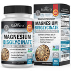 Magnesium Bisglycinate Chelated Supplement - High Absorption Magnesium Glycinate Supplement for Women and Men - Sleep, Muscle, Bone & Joint Support - Non-GMO, Non-Laxative Chelate - 360 Capsules