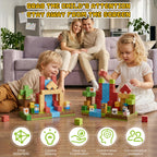 Fitrobust 200PCS Magnetic Building Blocks Set, Magnetic Tiles Kids Build Cubes STEM Game Toys, Build Forest World Set, Christmas Birthday Gifts for Boys & Girls Age 3 4 5 6 7 8 9 10, 0.78 in Size