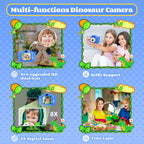 Kids Camera for 3-8 Year Old Girls Boys, 48MP Dual Lens 1080P Toddler Camera for Kids with 64GB SD Card, Children Digital Video Camcorder Selfie Camera Christmas Birthday Gifts