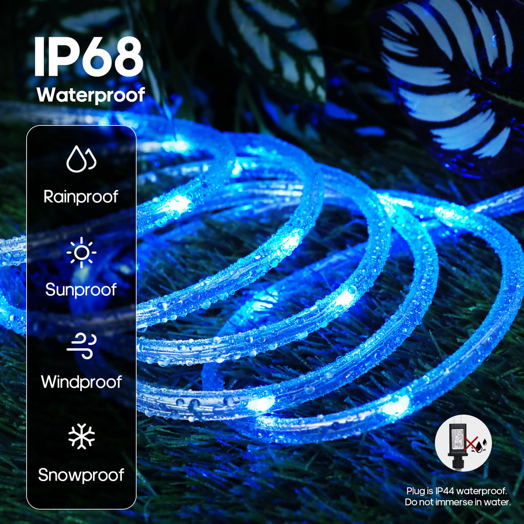 Rope Lights for Outside, 40FT 120LED Color Changing Not Connectable 5mm