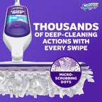 Mop Heavy Quality Floor Mop with Bucket, Flexible Kitchen tap Flat Squeeze Cleaning Supplies 360 Flexible Head/2 Reusable Pads Clean Home Floor Cleaners (White)