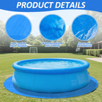 YEXEXINM 11Ft Round Pool Ground Cloths Swimming Pool Ground Cloth,Round Pool Liner Pad for 10ft Above Ground Swimming Pool,Heavy Duty Pool Ground Mat Protector to Prevent Puncture Pool Ground Tarp
