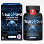 Nutri Nation Methylene Blue Pharmaceutical Grade Capsules, 120 Count, 2 Month Supply for Focus & Cognitive Support for Adults - Third Party Tested and Made in USA